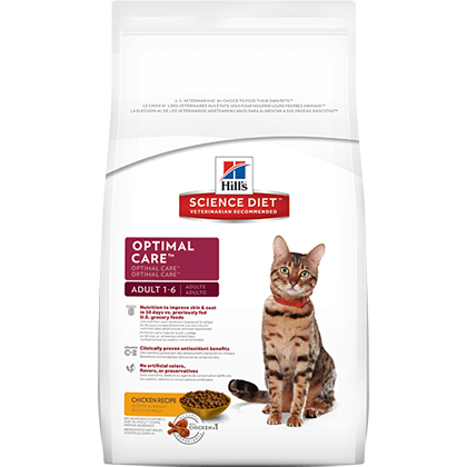 Hill's Science Diet Adult Optimal Care Dry Cat Food Chicken 