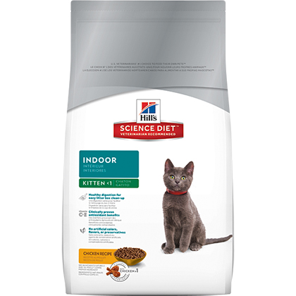 Hill's Science Diet Kitten Indoor Dry Cat Food 3.5 lb bag by