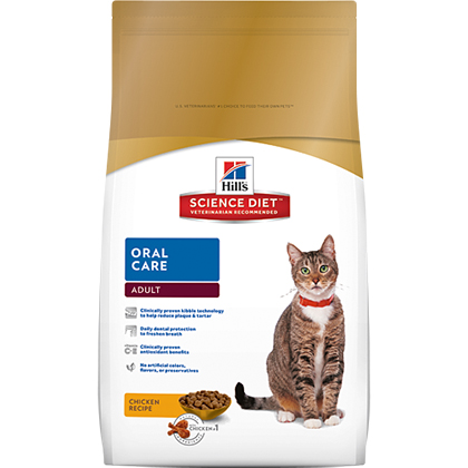 Hill's Science Diet Adult Oral Care Dry Cat Food 3.5 lb bag 