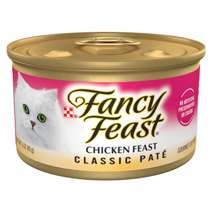 Fancy Feast Classic Cat Food Chicken Feast 24 x 3 oz by 1-