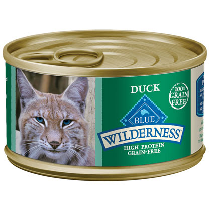Blue Buffalo Wilderness Wet Cat Food Duck 24-3 oz cans by 