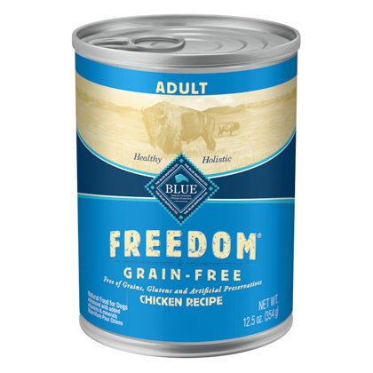 Blue Buffalo Freedom Adult Canned Dog Food Chicken Dinner 12
