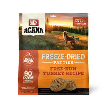 ACANA Free-Run Turkey Recipe Freeze-Dried Dog Food Patties 14 oz Bag product detail number 1.0