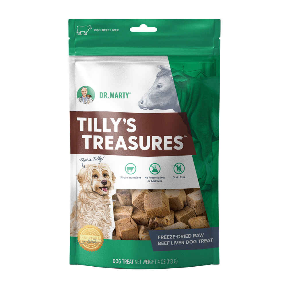 Dr. Marty Tilly's Treasures 100% Freeze-Dried Raw Beef Liver Dog Treats
