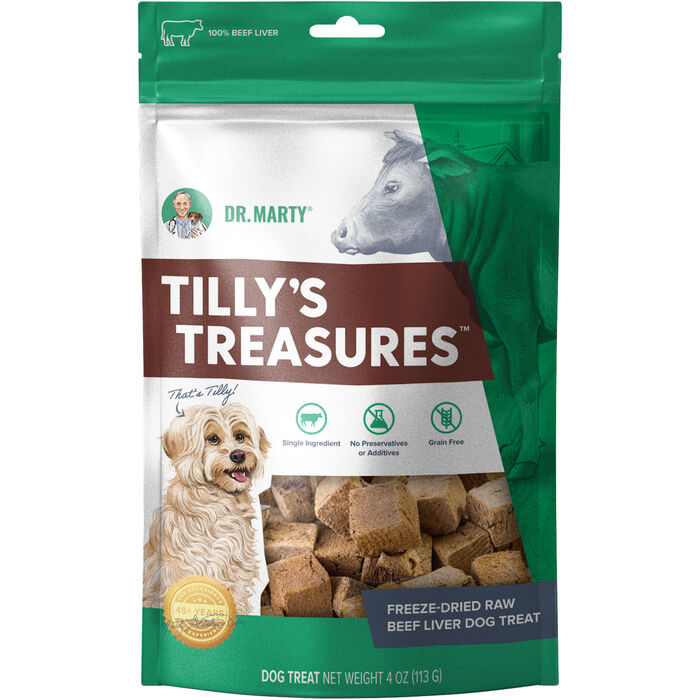 Dr. Marty Tilly's Treasures 100% Freeze-Dried Raw Beef Liver Dog Treats