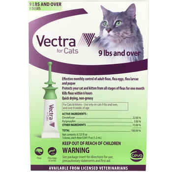 Vectra for Cats Over 9 lbs 3 pk (Green) product detail number 1.0