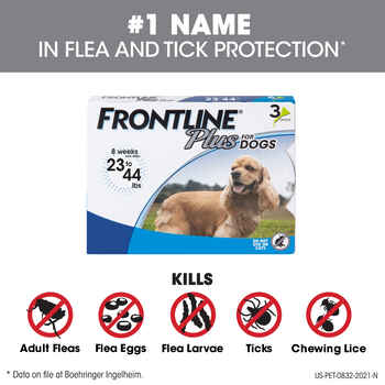 Frontline Plus 6pk Dogs 23-44lbs