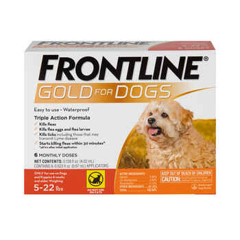 Frontline Gold 6 pk Dog Small 5-22 lbs product detail number 1.0
