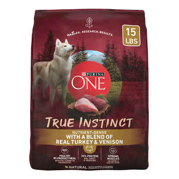 Purina ONE True Instinct Turkey & Venison Dry Dog Food 15 lb Bag product detail number 1.0