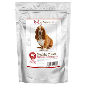 Healthy Breeds Basset Hound Healthy Treats Premium Protein Bites Beef Dog Treats 10 oz product detail number 1.0
