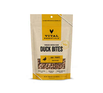 Vital Essentials Freeze-Dried Dog Treats Duck Nibs 5.5 oz product detail number 1.0
