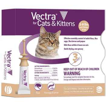 Vectra for Cats 2-9 lbs 3 pk (Tan) product detail number 1.0