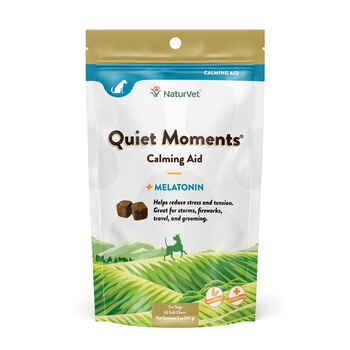 NaturVet Quiet Moments Calming Aid Plus Melatonin Supplement for Dogs Soft Chews 65 ct product detail number 1.0