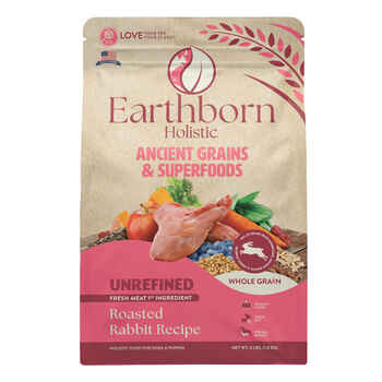 Earthborn Holistic Ancient Grains & Superfoods Unrefined Roasted Rabbit Recipe Dry Dog Food 4 lb Bag  product detail number 1.0