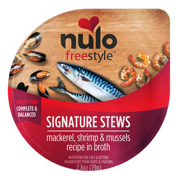 Nulo Freestyle Mackerel, Shrimp & Mussel Stew Cat Food 24 2.8 oz pack product detail number 1.0
