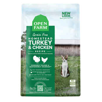 Open Farm Grain Free Homestead Turkey & Chicken Recipe Dry Cat Food 4 lb Bag product detail number 1.0