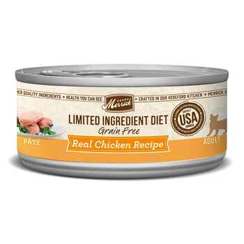 Merrick Limited Ingredient Diet Grain Free Real Chicken Pate Canned Cat Food 5-oz, case of 24 product detail number 1.0