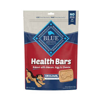 Blue Buffalo BLUE Health Bars Baked with Bacon, Egg and Cheese Crunchy Dog Treats 16 oz Bag product detail number 1.0