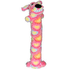 Multipet Loofa Pink Ribbon Dog Toy 12" Assorted Colors-product-tile