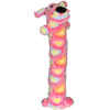 Multipet Loofa Pink Ribbon Dog Toy
