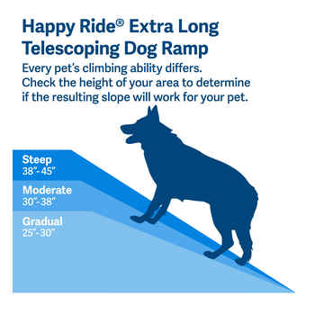 PetSafe Happy Ride Deluxe Telescoping Vehicle Dog Ramp Regular