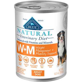 BLUE Natural Veterinary Diet W+M Weight Management + Mobility Support Wet Dog Food 12.5 oz - Case of 12 product detail number 1.0