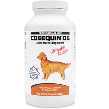 Nutramax Cosequin Joint Health Supplement for Dogs with Glucosamine and Chondroitin DS (Double Strength) Chewable Tablets - 250 Count product detail number 1.0