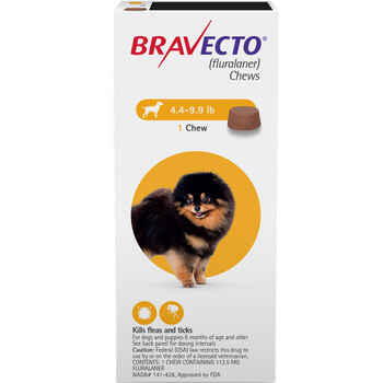 Bravecto Chews 2 Dose Toy Dog 4.4-9.9 lbs product detail number 1.0