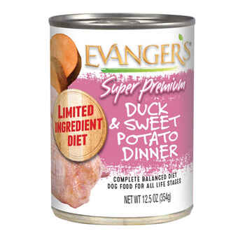 Evangers Super Premium Duck and Sweet Potato Canned Dog Food 12.5-oz, case of 12 product detail number 1.0
