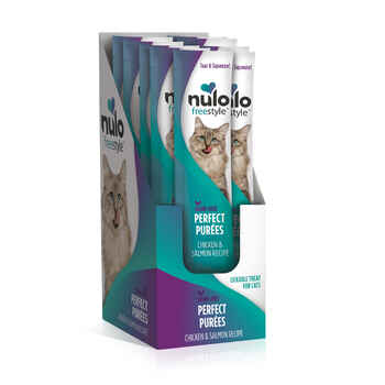 Nulo FreeStyle Chicken & Salmon Perfect Purees Lickable Cat Treat 0.5OZ Pack of 48 product detail number 1.0