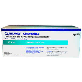 Clavamox 375 mg (sold per tablet) product detail number 1.0