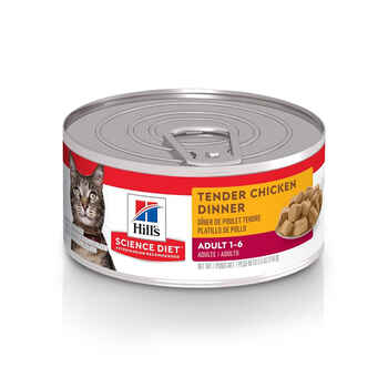 Hill's Science Diet Adult Tender Chicken Dinner Wet Cat Food - 5.5 oz Cans - Case of 24 product detail number 1.0