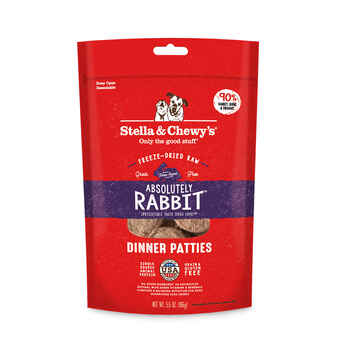Stella & Chewy's Absolutely Rabbit Dinner Patties Freeze-Dried Raw Dog Food 5.5oz product detail number 1.0