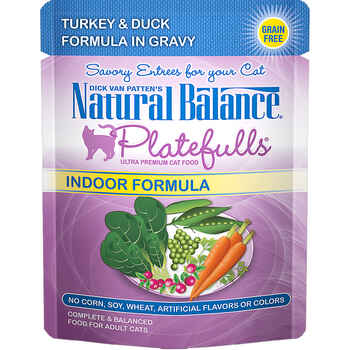 Natural Balance® Original Ultra™ Platefulls® Indoor Turkey & Duck Recipe in Gravy Wet Cat Food 3 oz product detail number 1.0