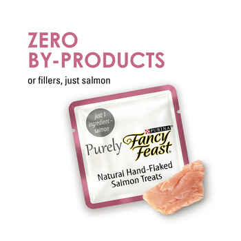 Fancy Feast Purely Natural Hand-Flaked Salmon Cat Treats 10 ct. Pouch