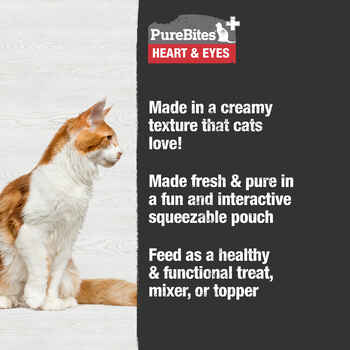 PureBites Plus Squeezables For Cats - Heart & Eyes