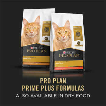 Purina Pro Plan Senior Adult 7+ Prime Plus Turkey & Giblets Entree Grain-Free Classic Wet Cat Food 3 oz Cans (Case of 24)