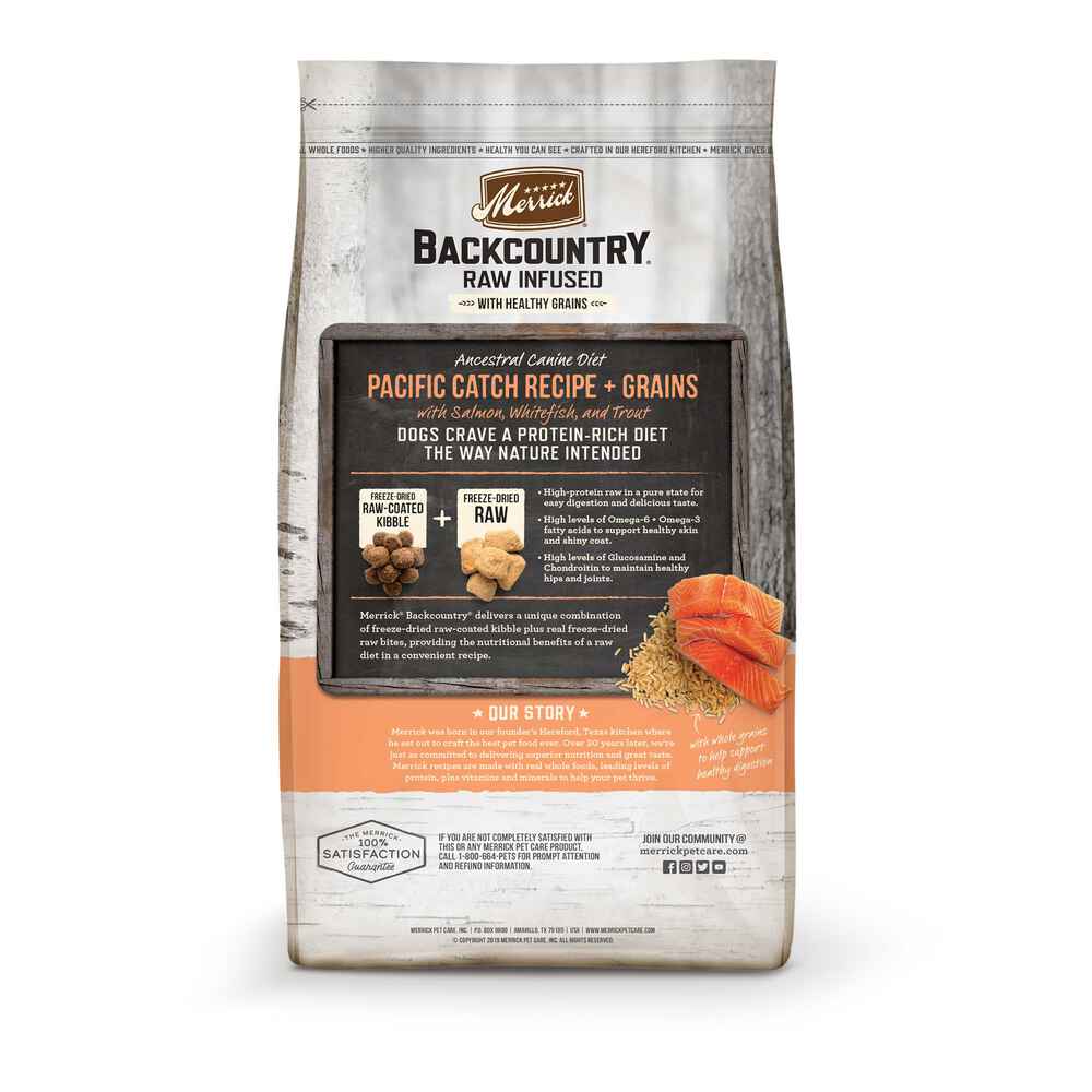 Merrick Backcountry Raw Infused with Healthy Grains Pacific Catch Dry Dog Food