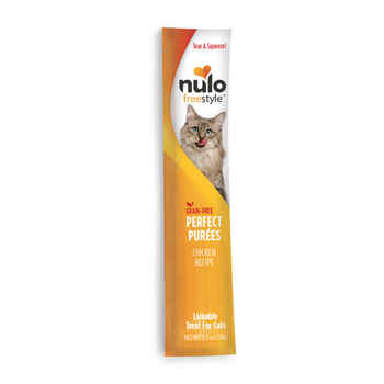 Nulo FreeStyle Chicken Perfect Purees Lickable Cat Treats 0.5 oz Pack of 48