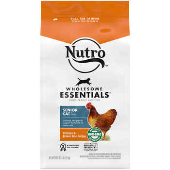 Nutro Wholesome Essentials Senior Cat Chicken and Brown Rice Dry Cat Food 5-lb product detail number 1.0