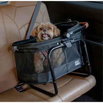 Pet Gear VIEW 360 Booster Travel System - Pet Carrier, Car Seat, & Booster for Small Dogs & Cats - Jet Black
