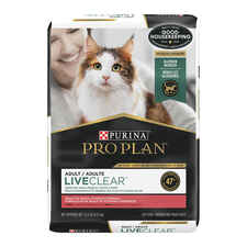 Purina Pro Plan LIVECLEAR Adult Sensitive Skin & Stomach Turkey & Oatmeal Dry Cat Food -product-tile