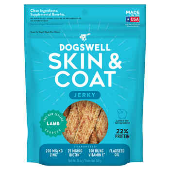 Dogswell Skin & Coat Lamb Jerky Dog Treats - 10 oz Bag product detail number 1.0