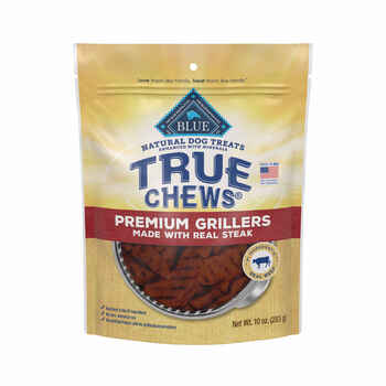 Blue Buffalo BLUE True Chews Premium Grillers Made with Real Steak Chewy Dog Treats 10 oz Bag product detail number 1.0