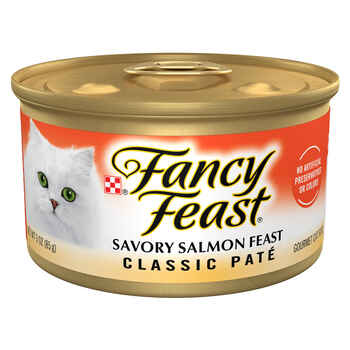 Fancy Feast Classic Pate Savory Salmon Feast Wet Cat Food 3 oz. Cans - Case of 24 product detail number 1.0