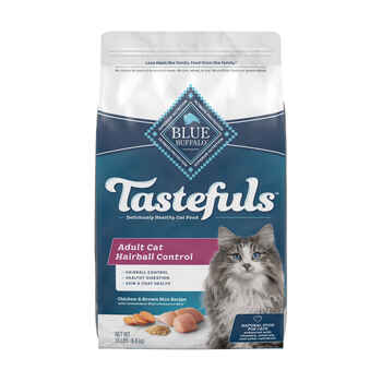 Blue Buffalo BLUE Tastefuls Adult Hairball Control Chicken and Brown Rice Recipe Dry Cat Food 15 lb Bag product detail number 1.0