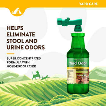 NaturVet Yard Odor Eliminator Stool & Urine Deodorizer Ready to Use 31.6 fl oz