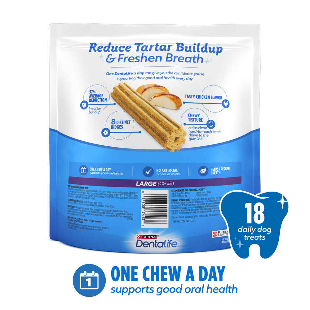 Purina Dentalife Daily Oral Care Large Breed Dog Dental Chews