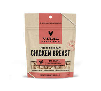 Vital Essentials Freeze Dried Chicken Breast Vital Treats for Cats 1.1 oz product detail number 1.0