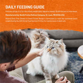 Purina Beyond Grain-Free Chicken & Sweet Potato Pate Recipe Wet Cat Food 3 oz Can - Case of 12